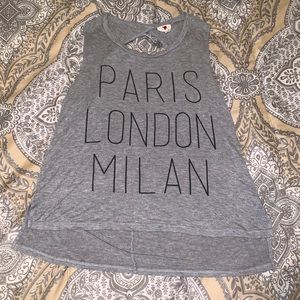 Cut out back Cities Tank Top